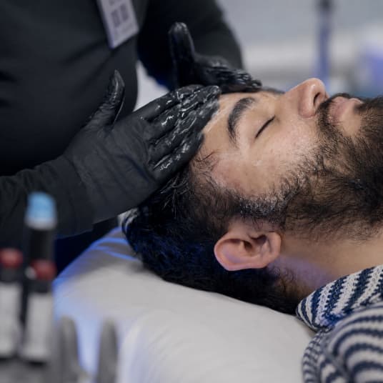 HydraFacial Keravive scalp consultation at The One Clinic
